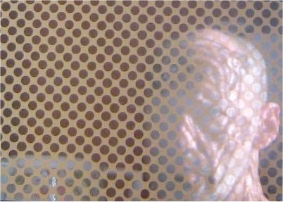 autoritratto su vetro